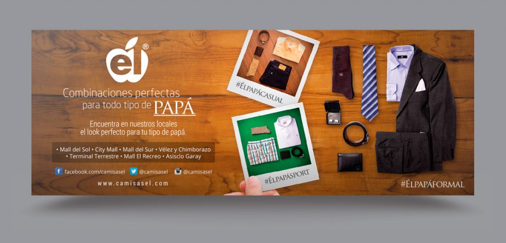 Camisas Él - Advertising & Landing Page