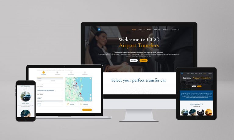 CGC Airport Transfers Online Booking Website - Prysma Dmkt