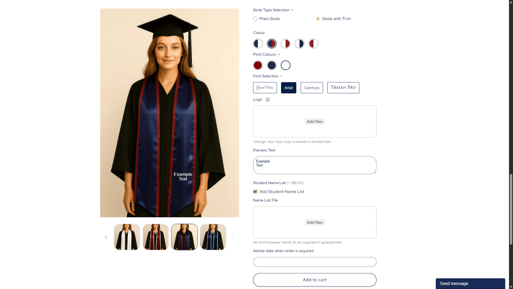Graduation Sash Australia – Caso Práctico Shopify eCommerce