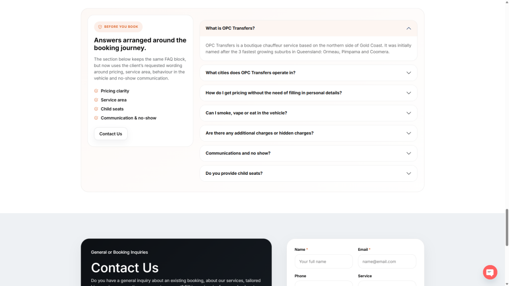 OPC Transfers - FAQ