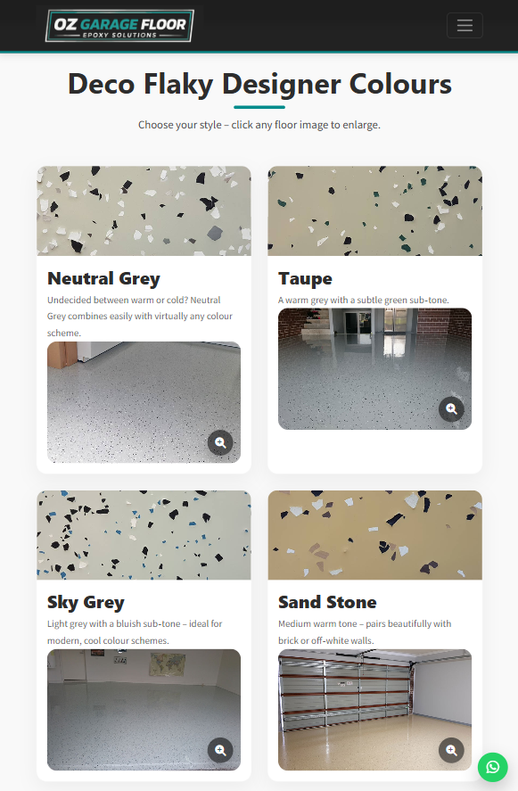 OZ Garage Floor - Designs