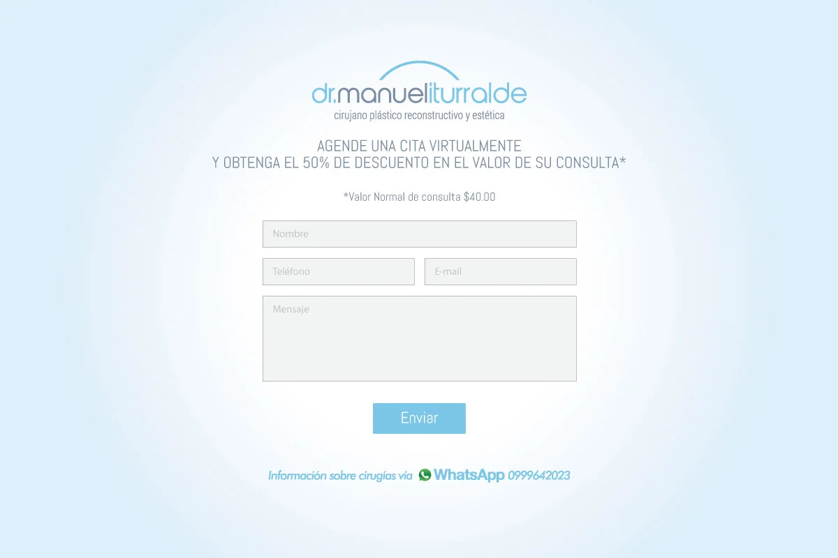 Enquiry landing page