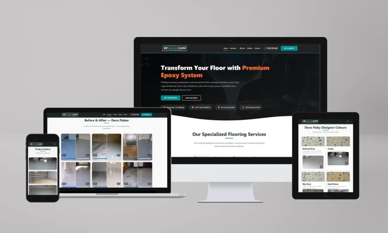 Oz Garage Floor website