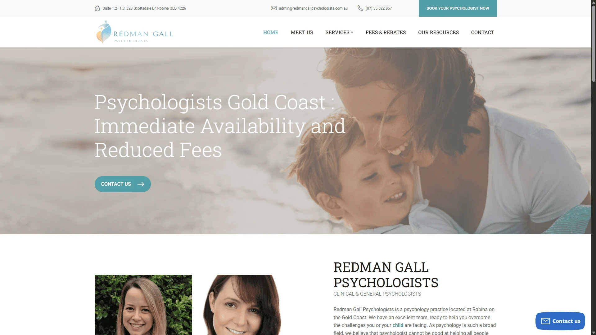 Redman Gall Psychologists service and practitioner interface